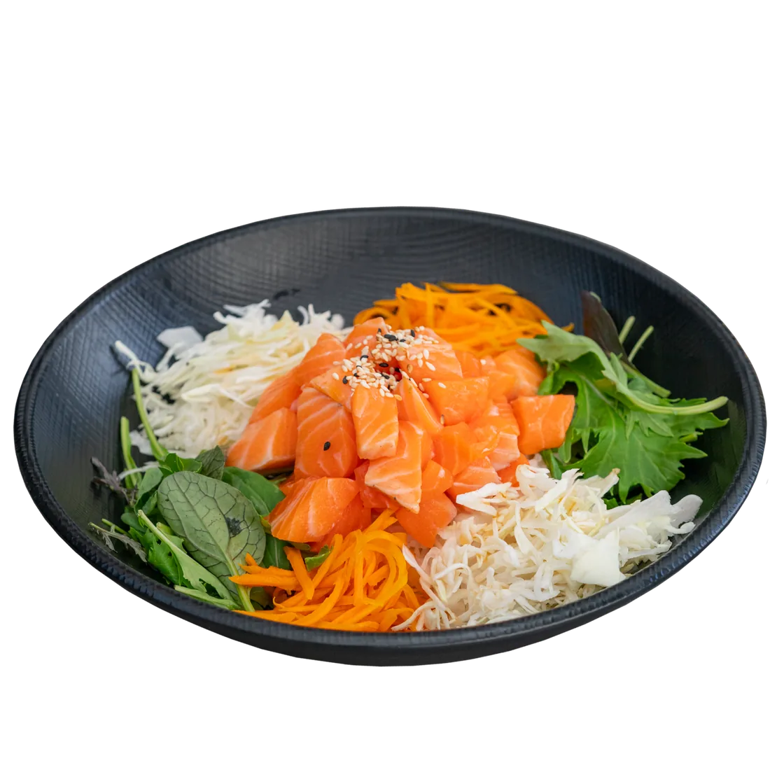 Fresh Raw Salmon on Rice